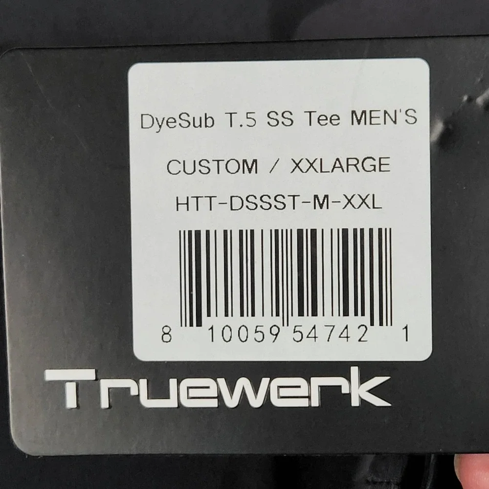 Truewerk T.5 Shirt Mens XXL Black Gray Camo Orange Short Sleeve Performance NEW